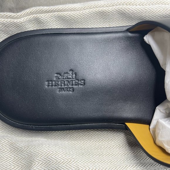 Hermès Brand New, Unworn Men's Izmir sandal - Black - Size 43.5 w/Box - Picture 7 of 13